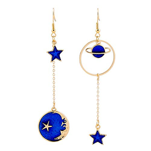 TianBo Enamel Moon Star Earth Planet Drop Hook Earrings Long Pendant Dangle Jewelry for Woman Girls Earrings-02 TianBo Enamel Moon Star Earth Planet Drop Hook Earrings Long Pendant Dangle Jewelry for Woman Girls Earrings-02