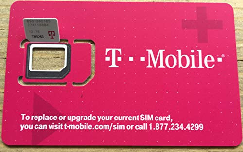 Authentic Official T-Mobile SIM Card MicroNanoStandard GSM 4G3G2G LTE Postpaid SIM Kit Unactivated Talk Text Data  and  Hotspot