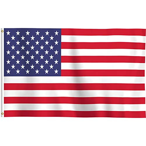 WIBIMEN American Flag - US Flag 3x5 Ft - USA Flag Vivid Color and UV Fade Resistant - Cool Outdoor Flags American Flag with Grommets Double Stitched Wall Flags WIBIMEN American Flag - US Flag 3x5 Ft - USA Flag Vivid Color and UV Fade Resistant - Cool Outdoor Flags American Flag with Grommets Double Stitched Wall Flags