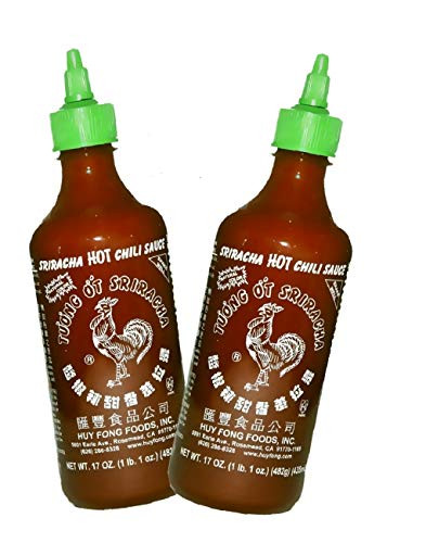 Sriracha Hot Chili Sauce Bottle 2 Pack -9 Ounce