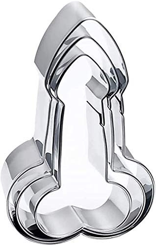 Stainless Steel Cookie Cutter Set Funny DIY Mold Cookie Mold Cutting Mold Cartoon Baking Mold Fondant Tool Pastry Biscuit Cake Baking Mould Set of 3 pcs