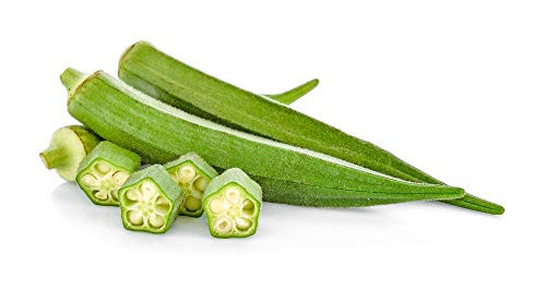 Emerald Okra Seeds 50 Heirloom Seeds Per Packet Non GMO Seeds