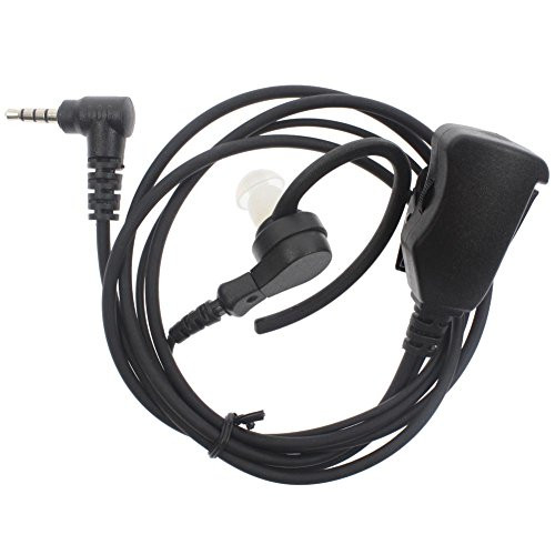 RUKEY 1 Pin Adjustable Volume PTT Winding Bonnet Ear-hook Earpiece Headset for Walkie Talkie Yaesu VX-2R FT-60 VX-14 VX-150 VX-210A VX-351