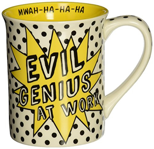 Enesco Our Name is Mud by Lorrie Veasey Evil Genius Mug, 16-Ounce