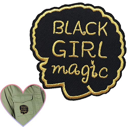 Embroidered Patch BLM Black Girl Magic Iron on Sew on Patch for Clothing Jacket Jean Backpack Black Lives Matter
