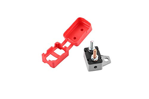 GLOSO E530 Single Mounting Bracket Stud Type T3 Manual Reset Circuit Breakers with Cover- 1 Pack 20A