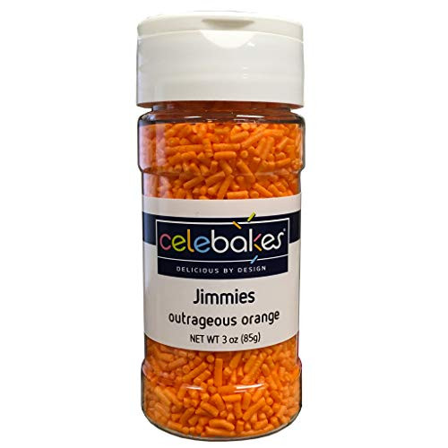 Celebakes By CK Products Jimmies Decorating Sprinkles Orange 3oz