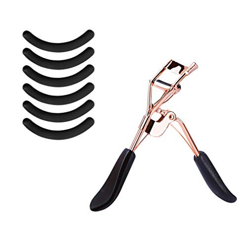 DNSAHOI Eyelash Culer-Silicone Eyelash Culer With Refill Replacement Pads6pcs Suit All Eye Shapes For Lashes Lash Curler Nature Curl Style Makeup Cosmetic Tool