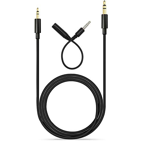 Replacement Audio Cable Cords 4FT Compatible with for Bose On-Ear 2 OE2 OE2i QC25 QC35 Soundlink SoundTrue Headphones Black Replacement Audio Cable Cords 4FT Compatible with for Bose On-Ear 2 OE2 OE2i QC25 QC35 Soundlink SoundTrue Headphones Black