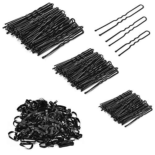120 Pcs U Shaped Hair Pins and 100 Pieces Rubber Hair Bandsmaxin Bun Hair Pins Assorted Size 4_5cm 6cm 7cm Bobby Pins Hair Clips for Women Girls Wedding Hairstyles with Box 120 Pcs U Shaped Hair Pins and 100 Pieces Rubber Hair Bandsmaxin Bun Hair Pins Assorted Size 4_5cm 6cm 7cm Bobby Pins Hair Clips for Women Girls Wedding Hairstyles with Box