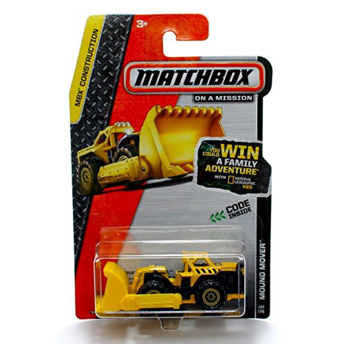 MOUND MOVER (Yellow) * MBX Construction * 2013 Matchbox on a Mission 1:64 Scale Basic Die-Cast Vehicle (#107 of 120) MOUND MOVER (Yellow) * MBX Construction * 2013 Matchbox on a Mission 1:64 Scale Basic Die-Cast Vehicle (#107 of 120)
