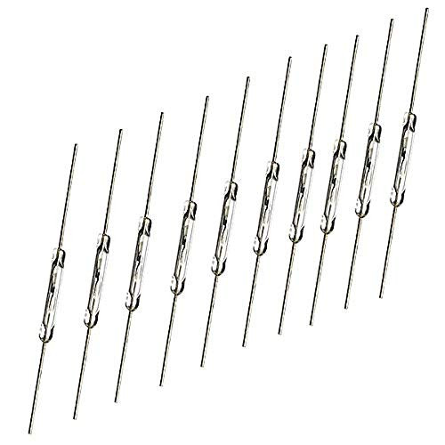 Seazoon 10pcs NO Reed Switch Magnetic Switch 2 14mm Normally Open Magnetic Induction Switch S12