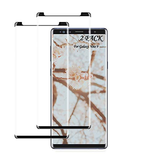 Galaxy Note 9 Screen Protector by YEYEBF 2 Pack Premium HD Clear Tempered Glass Case Friendly 9H Hardness Anti-Bubble 3D Touch Accuracy Film for Samsung Galaxy Note 9