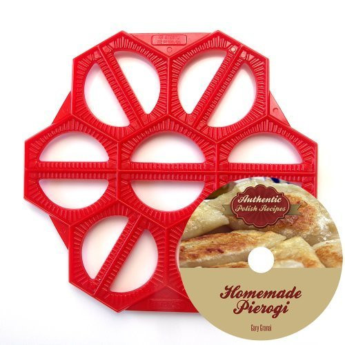 PierogiKing Pierogi Maker and Dumpling Mold with Polish Pierogi Cookbook