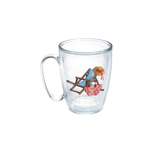 Tervis Beach Chair 15-Ounce Mug, Teal, Boxed