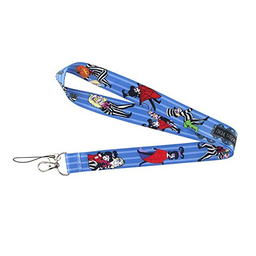 Premium Beetlejuice Horror Lanyard Themed - Hook and Phone String - Keychains or ID Badge Holders Premium Beetlejuice Horror Lanyard Themed - Hook and Phone String - Keychains or ID Badge Holders