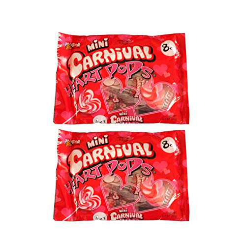 Bee Mine 1 bag Valentines Day Mini Carnival Heart Pops - 8 Count - 3_3 oz 1293 g