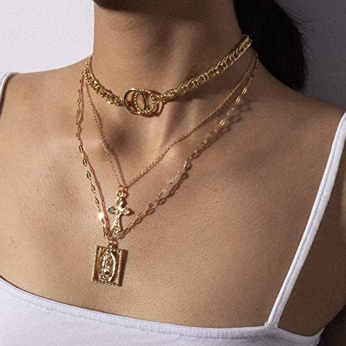 Kercisbeauty Gold Cross Necklace for 
