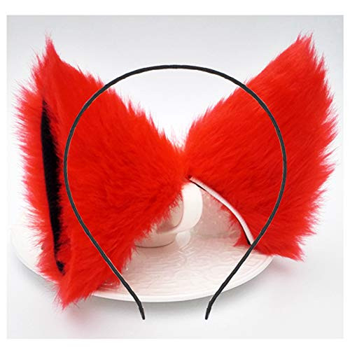 Cat Ears Headband Hair Clips Fox Ears Hair Bands Barrettes Women Furry Kitty Kitten Cat Headpiece Hairband Hair Hoop Halloween Party Decoration Cosplay Costume Handmade Hair Accessories Red Black Cat Ears Headband Hair Clips Fox Ears Hair Bands Barrettes Women Furry Kitty Kitten Cat Headpiece Hairband Hair Hoop Halloween Party Decoration Cosplay Costume Handmade Hair Accessories Red Black