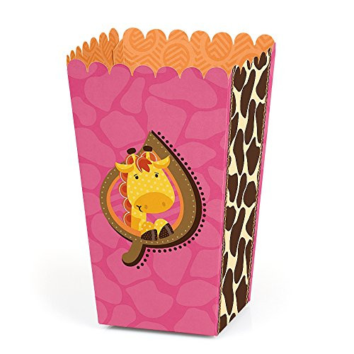 Big Dot of Happiness Giraffe Girl - Baby Shower or Birthday Party Favor Popcorn Treat Boxes - Set of 12 Big Dot of Happiness Giraffe Girl - Baby Shower or Birthday Party Favor Popcorn Treat Boxes - Set of 12