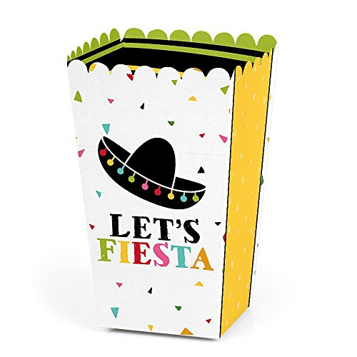 Big Dot of Happiness Let's Fiesta - Mexican Fiesta Party Favor Popcorn Treat Boxes - Set of 12 Big Dot of Happiness Let's Fiesta - Mexican Fiesta Party Favor Popcorn Treat Boxes - Set of 12