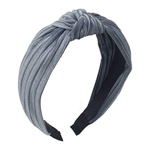 1Pcs Velvet Headbands for Women - Stripe Bandana Knot Headbands for Women Turban Headbands for Women Wide Headbands for Women Hairband Hair Hoops Hair AccessoriesGray 1Pcs Velvet Headbands for Women - Stripe Bandana Knot Headbands for Women Turban Headbands for Women Wide Headbands for Women Hairband Hair Hoops Hair AccessoriesGray