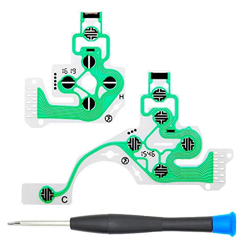 MMOBIEL Flex Ribbon Conductive Film Keypad Replacement for PlayStation PS4 Controller Dualshock 4 JDS-030 Incl  Screwdriver