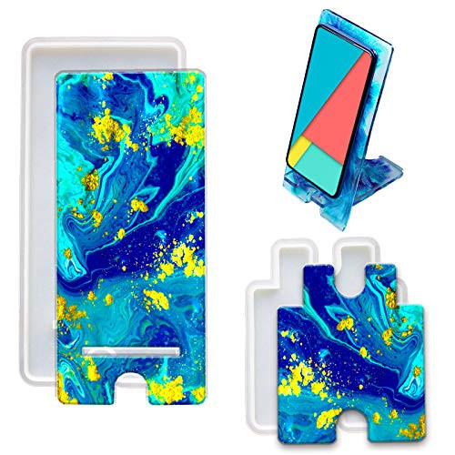 Mobile Phone Stand Silicone Resin Mold Phone Holder Epoxy Resin Casting Molds for DIY DIY Craft Phone Bracket