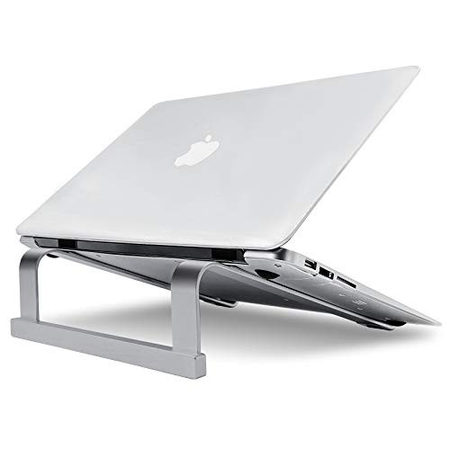 Laptop Stand for Desk Stable Aluminum Computer Riser Ventilated Detachable Portable Ergonomic Aluminum Notebook Stand Compatible 10-17 inch Laptops Gray