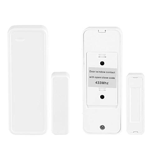 Roadiress Door Magnetic Contact Wireless Sensor 433MHz Detector Switch for Home Garage Alarm Security for Home?Garage HouseWarehouse Enterprise and Shop Alarm Security