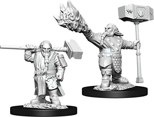 WizKids D and D Nolzurs Marvelous Upainted Miniatures Wave 11 Male Dwarf Cleric