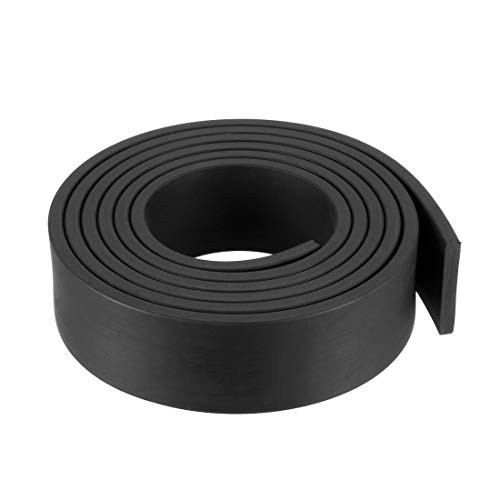 uxcell Solid Rectangle Rubber Seal Strip 20mm Wide 3mm Thick 1 Meter Long Black