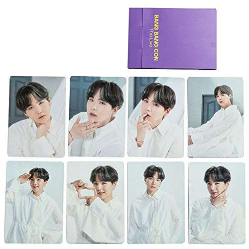 K-POP BTS Bangtan Boys BANGBANG CON LIVE Merchandise JUNG KOOK V Thick Coated Paper 8 Photo Cards SUGA