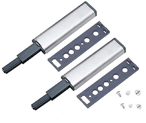 Magnetic Sliding Door Heavy-Duty Touch Door Lock Cabinet Sliding Door Lock and snap Sliding Door Magnetic Buckle RV Drawer Closer Kitchen Cabinet Door Closing 1 Pair