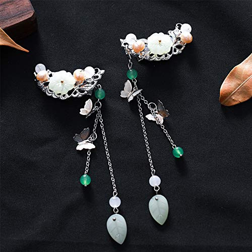 DAWEIF 1Pc2Pcs Antiquity Chinese Hanfu Flowers Hair Comb Tassel Hair Clips Girls Kids Headwear Hair Accessories20 DAWEIF 1Pc2Pcs Antiquity Chinese Hanfu Flowers Hair Comb Tassel Hair Clips Girls Kids Headwear Hair Accessories20
