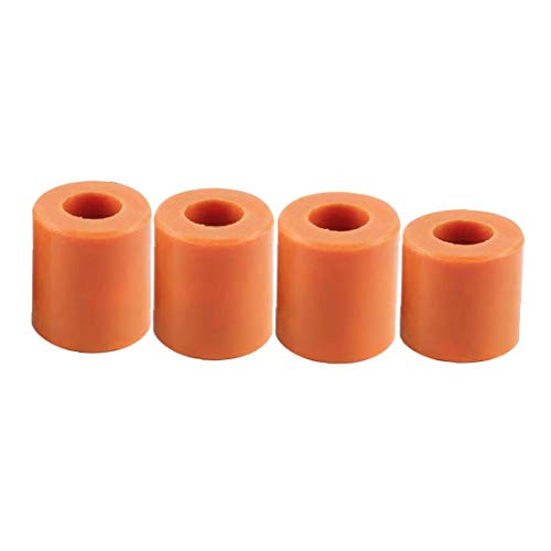 Eaarliyam Heatbed Silicone Leveling Column 3D Printer Hot Bed Mounts Column Stable Tool Heat-Resistant Silicone Buffer 4 Pack -Brown