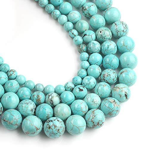 Yochus 8mm Blue turquoises Round Loose Beads Natural Stone Beads for Jewelry Making Yochus 8mm Blue turquoises Round Loose Beads Natural Stone Beads for Jewelry Making