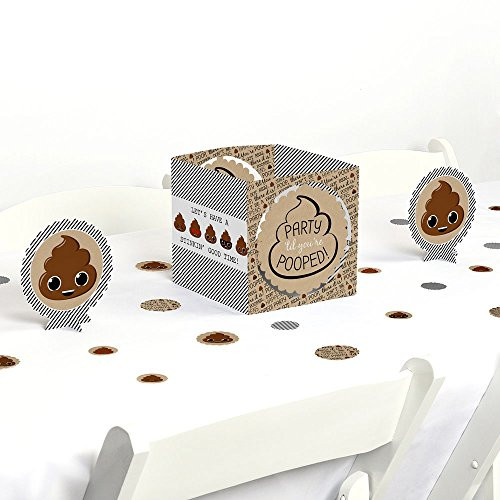 Party 'Til You're Pooped - Poop Emoji Party Centerpiece & Table Decoration Kit