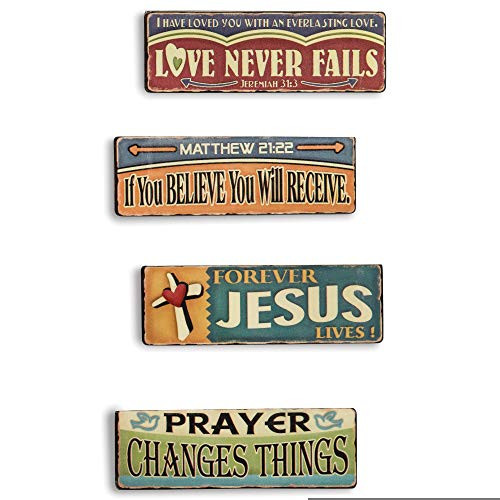 Love Never Fails Prayer Changes Things 3 x 1_5 Vinyl Decorative Magnetic Bookmark