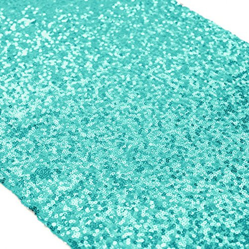 Sequin Table Runner 12x108 Mint Green Glitter Table Runner for Parties Sparkly Table Cover Wedding Table Runners Christmas New Year Table Decor