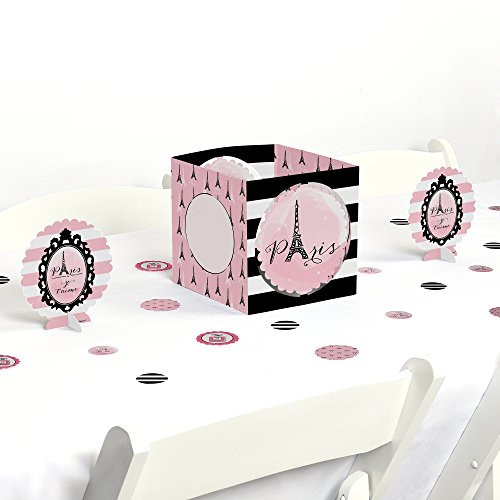 Paris, Ooh La La - Paris Themed Baby Shower or Birthday Party Centerpiece & Table Decoration Kit