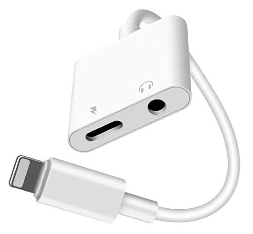 Apple MFi Certified Headphones Adapter for iPhone 2 in 1 Lightning to 3_5mm Aux Audio Charger Port Splitter Dongle Compatible with iPhone 77Plus88Plus11XXRXS Support All iOS System Apple MFi Certified Headphones Adapter for iPhone 2 in 1 Lightning to 3_5mm Aux Audio Charger Port Splitter Dongle Compatible with iPhone 77Plus88Plus11XXRXS Support All iOS System