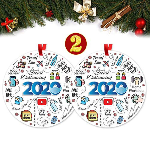 2pack 2020 Christmas Pendants Year of Quarantine Keepsake Christmas Tree Hanging Ornament Survived Family Ornament Christmas Tree Ornaments Party Christmas Tree Pendant Creative Gift for Family AA 2pack 2020 Christmas Pendants Year of Quarantine Keepsake Christmas Tree Hanging Ornament Survived Family Ornament Christmas Tree Ornaments Party Christmas Tree Pendant Creative Gift for Family AA