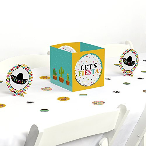 Big Dot of Happiness Let's Fiesta - Mexican Fiesta Party Centerpiece & Table Decoration Kit