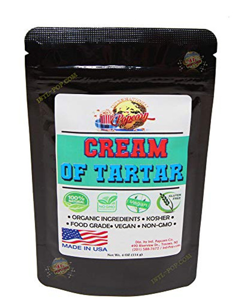 Cream of Tartar 4 oz Organic Ingredients Highest Purity Baking Additive Non-GMO Kosher Vegan Gluten-Free All-Natural DIY Bath Bombs Mess Free Cream of Tartar 4 oz Organic Ingredients Highest Purity Baking Additive Non-GMO Kosher Vegan Gluten-Free All-Natural DIY Bath Bombs Mess Free