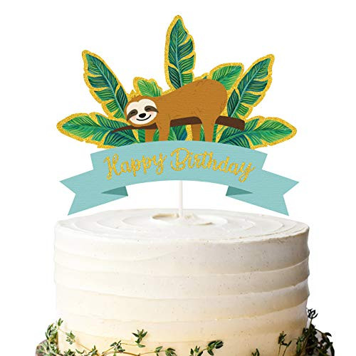 Glitter Sloth Happy Birthday Cake Topper Sloth Theme Birthday Cake Decor Sloth Birthday Party Baby Sloth Party Zoo Jungle Animal Party Supplies Glitter Sloth Happy Birthday Cake Topper Sloth Theme Birthday Cake Decor Sloth Birthday Party Baby Sloth Party Zoo Jungle Animal Party Supplies