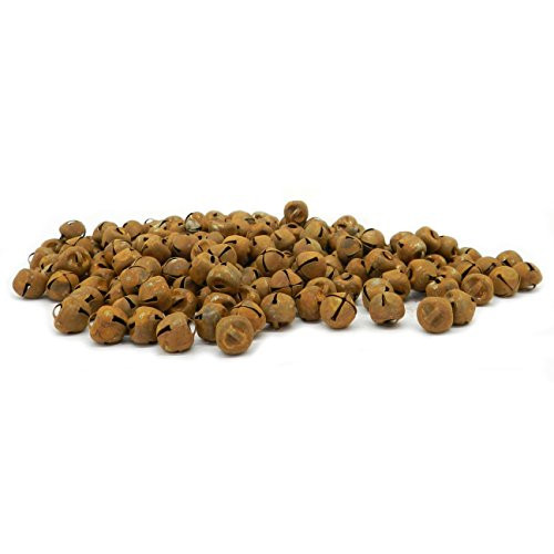 CVHOMEDECO.. Antique Primitive Craft Rusty Tin Jingle Bells by for Crafting, Designing and Decorating, 3/8", Packages of 100. CVHOMEDECO.. Antique Primitive Craft Rusty Tin Jingle Bells by for Crafting, Designing and Decorating, 3/8", Packages of 100.