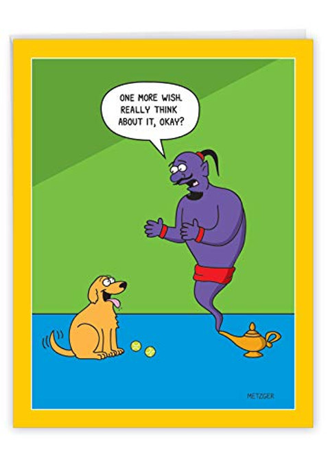NobleWorks - Big Funny Birthday Card Dog 8_5 x 11 Inch - Humor for Pet Owners Bday Animal Cartoon - Dog Wishes J3673BDG-US NobleWorks - Big Funny Birthday Card Dog 8_5 x 11 Inch - Humor for Pet Owners Bday Animal Cartoon - Dog Wishes J3673BDG-US