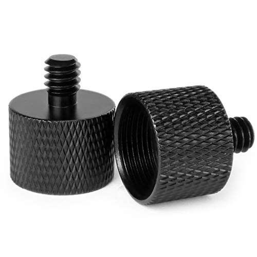 Avatar Mic Screw Adapter Thread Adapter 58 Female to 14 Male for Mic Stand Camera Monitor Tripod Microphone Holder 2 Pack