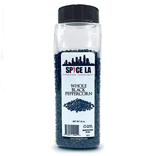 Spice LA Whole Black Peppercorn 16 oz -Kosher Non-GMO Spice LA Whole Black Peppercorn 16 oz -Kosher Non-GMO